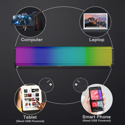 Q9 Pro RGB Wireless Bluetooth Outdoor Portable Bluetooth Speaker Subwoofer Home Theater Subwoofer Speaker, Support AUX IN, TF Card Function - Desktop Speaker by buy2fix | Online Shopping UK | buy2fix