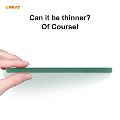 For iPhone XS Max ENKAY ENK-PC072 Hat-Prince Liquid Silicone Straight Edge Shockproof Protective Case(White) - More iPhone Cases by ENKAY | Online Shopping UK | buy2fix