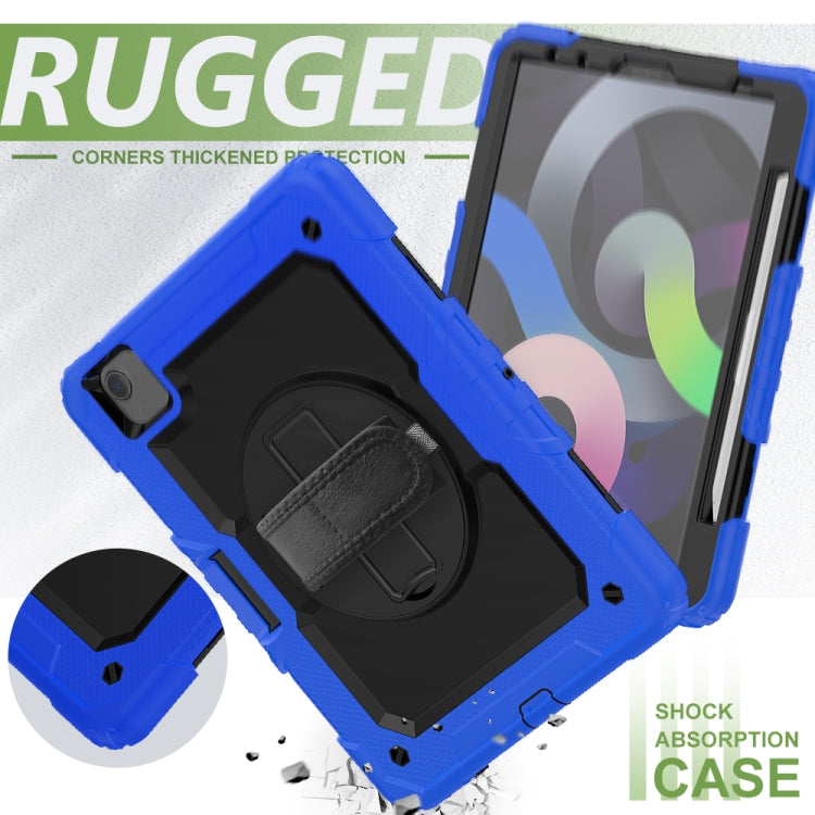 For iPad Air 2022 / 2020 10.9 Shockproof Black Silica Gel + Colorful PC Protective Case(Blue) - iPad Air (2022) / (2020) 10.9 Cases by buy2fix | Online Shopping UK | buy2fix