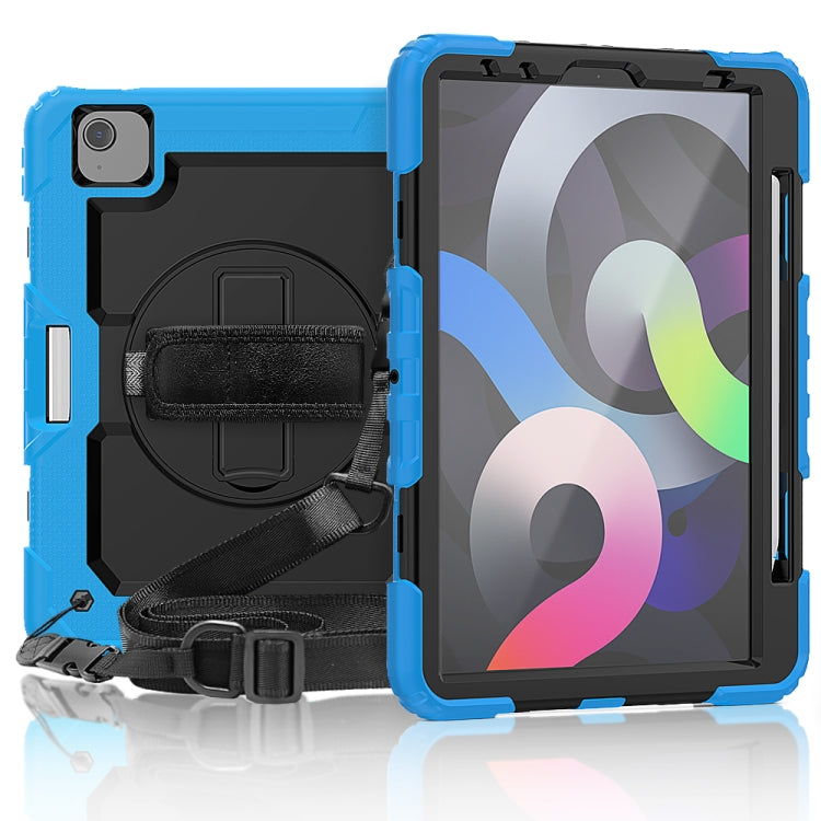For iPad Air 2022 / 2020 10.9  Shockproof Black Silica Gel + Colorful PC Protective Case(Light Blue) - iPad Air (2022) / (2020) 10.9 Cases by buy2fix | Online Shopping UK | buy2fix