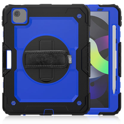 For iPad Air 2022 / 2020 10.9 Shockproof Black Silica Gel + Colorful PC Protective Case(Dark Blue) - iPad Air (2022) / (2020) 10.9 Cases by buy2fix | Online Shopping UK | buy2fix
