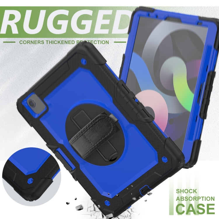 For iPad Air 2022 / 2020 10.9 Shockproof Black Silica Gel + Colorful PC Protective Case(Dark Blue) - iPad Air (2022) / (2020) 10.9 Cases by buy2fix | Online Shopping UK | buy2fix