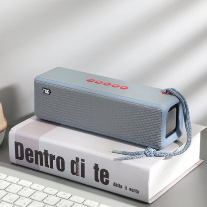 T&G TG271 TWS Subwoofer Bluetooth Speaker With Braided Rope, Support USB/AUX/TF Card/FM(Blue) - Desktop Speaker by T&G | Online Shopping UK | buy2fix