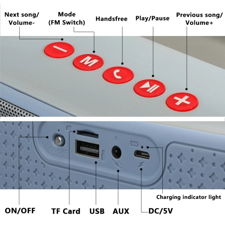 T&G TG271 TWS Subwoofer Bluetooth Speaker With Braided Rope, Support USB/AUX/TF Card/FM(Black) - Desktop Speaker by T&G | Online Shopping UK | buy2fix