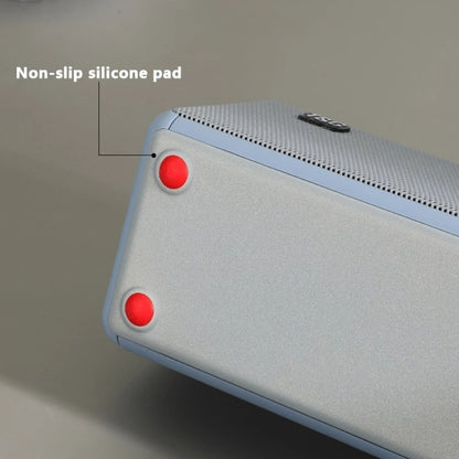 T&G TG271 TWS Subwoofer Bluetooth Speaker With Braided Rope, Support USB/AUX/TF Card/FM(Gray) - Desktop Speaker by T&G | Online Shopping UK | buy2fix