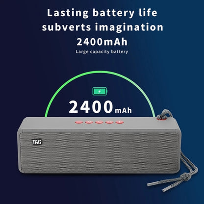 T&G TG271 TWS Subwoofer Bluetooth Speaker With Braided Rope, Support USB/AUX/TF Card/FM(Black) - Desktop Speaker by T&G | Online Shopping UK | buy2fix