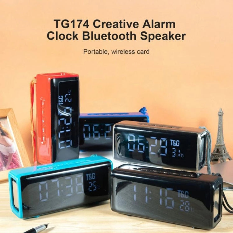 T&G TG174 TWS Mmirror Bluetooth Speaker, Support Alarm Clock / Time & Temperature Display / Micro SD Card / FM / MP3(Gray) - Desktop Speaker by T&G | Online Shopping UK | buy2fix