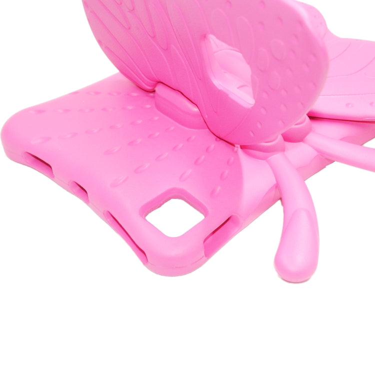 For iPad Pro 11 (2020 / 2018) Butterfly Bracket Style EVA Children Shockproof Protective Tablet Case(Rose Red) - iPad Pro 11 (2020) Cases by buy2fix | Online Shopping UK | buy2fix
