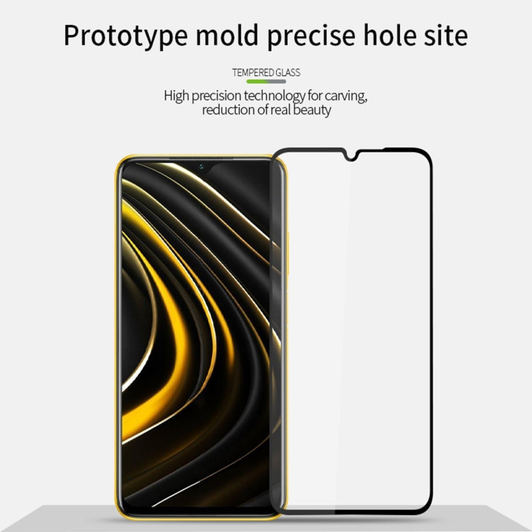 For Xiaomi Poco M3 PINWUYO 9H 2.5D Full Screen Tempered Glass Film(Black) -  by PINWUYO | Online Shopping UK | buy2fix