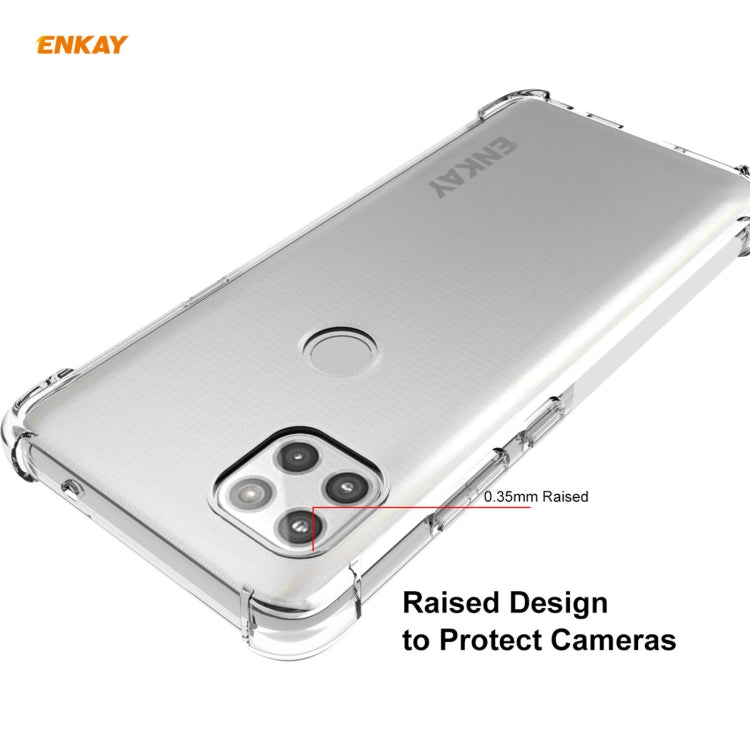 For Motorola Moto G 5G Hat-Prince ENKAY Clear TPU Shockproof Case Soft Anti-slip Cover by ENKAY