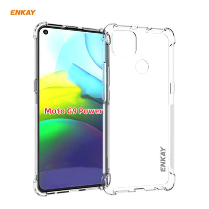 For Motorola Moto G9 Power Hat-Prince ENKAY Clear TPU Shockproof Case Soft Anti-slip Cover by ENKAY