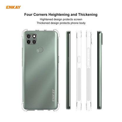 For Motorola Moto G9 Power Hat-Prince ENKAY Clear TPU Shockproof Case Soft Anti-slip Cover by ENKAY