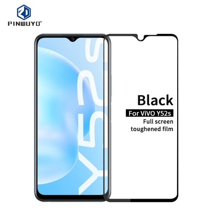 For ViVO Y52s PINWUYO 9H 2.5D Full Screen Tempered Glass Film(Black) - vivo Tempered Glass by PINWUYO | Online Shopping UK | buy2fix