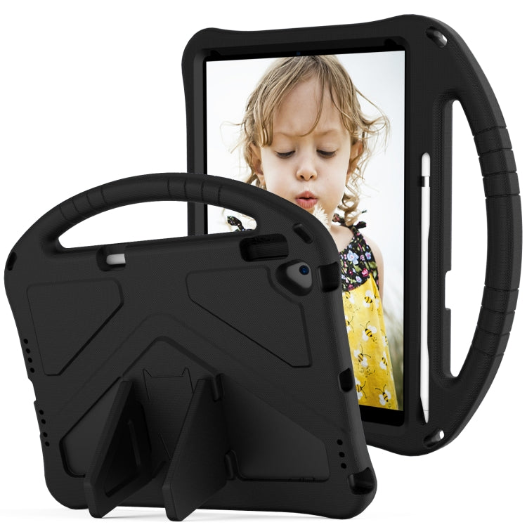 For iPad 10.2 2021 / 2020 / 2019 EVA Flat Anti Falling Protective Case Shell with Holder(Black) - iPad 10.2 Cases by buy2fix | Online Shopping UK | buy2fix