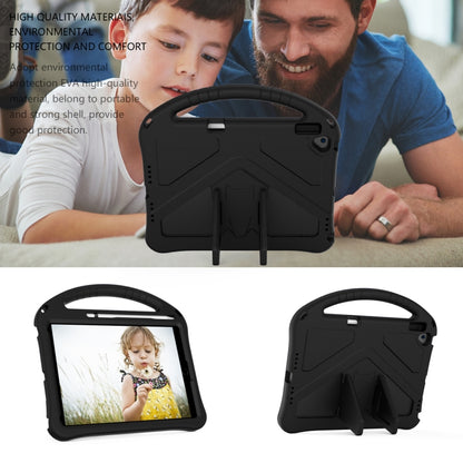 For iPad 10.2 2021 / 2020 / 2019 EVA Flat Anti Falling Protective Case Shell with Holder(Black) - iPad 10.2 Cases by buy2fix | Online Shopping UK | buy2fix