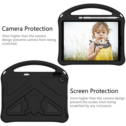 For iPad 10.2 2021 / 2020 / 2019 EVA Flat Anti Falling Protective Case Shell with Holder(Black) - iPad 10.2 Cases by buy2fix | Online Shopping UK | buy2fix