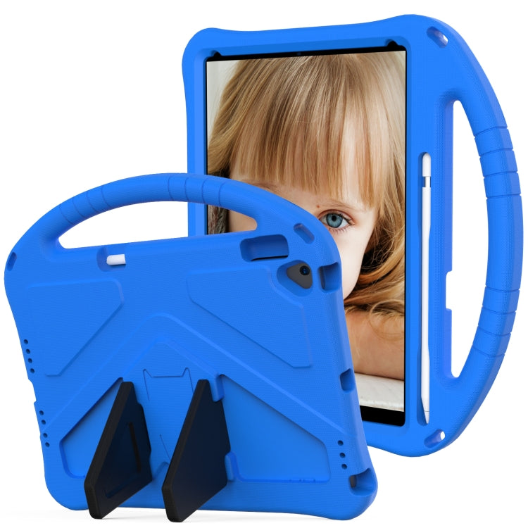 For iPad 10.2 2021 / 2020 / 2019 EVA Flat Anti Falling Protective Case Shell with Holder(Blue) - iPad 10.2 Cases by buy2fix | Online Shopping UK | buy2fix
