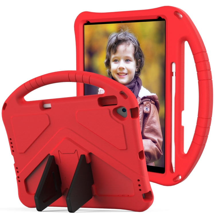 For iPad 10.2 2021 / 2020 / 2019 EVA Flat Anti Falling Protective Case Shell with Holder(Red) - iPad 10.2 Cases by buy2fix | Online Shopping UK | buy2fix