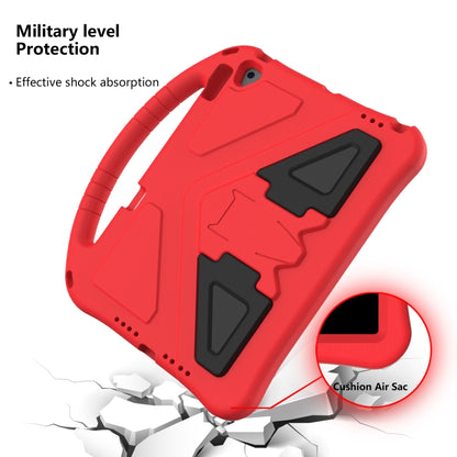 For iPad 10.2 2021 / 2020 / 2019 EVA Flat Anti Falling Protective Case Shell with Holder(Red) - iPad 10.2 Cases by buy2fix | Online Shopping UK | buy2fix