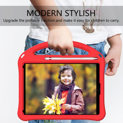 For iPad 10.2 2021 / 2020 / 2019 EVA Flat Anti Falling Protective Case Shell with Holder(Red) - iPad 10.2 Cases by buy2fix | Online Shopping UK | buy2fix