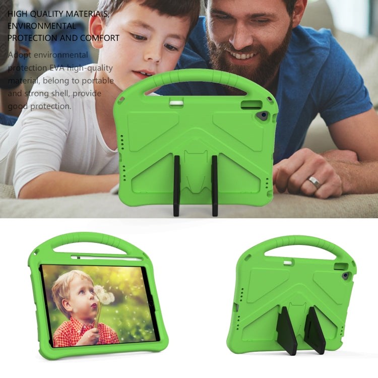 For iPad 10.2 2021 / 2020 / 2019 EVA Flat Anti Falling Protective Case Shell with Holder(Green) - iPad 10.2 Cases by buy2fix | Online Shopping UK | buy2fix
