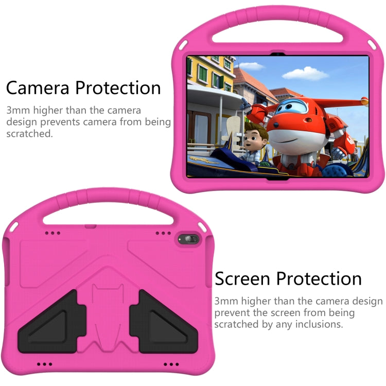 For Huawei MediaPad T5 10.1 EVA Flat Anti Falling Protective Case Shell with Holder(RoseRed) - Huawei by buy2fix | Online Shopping UK | buy2fix