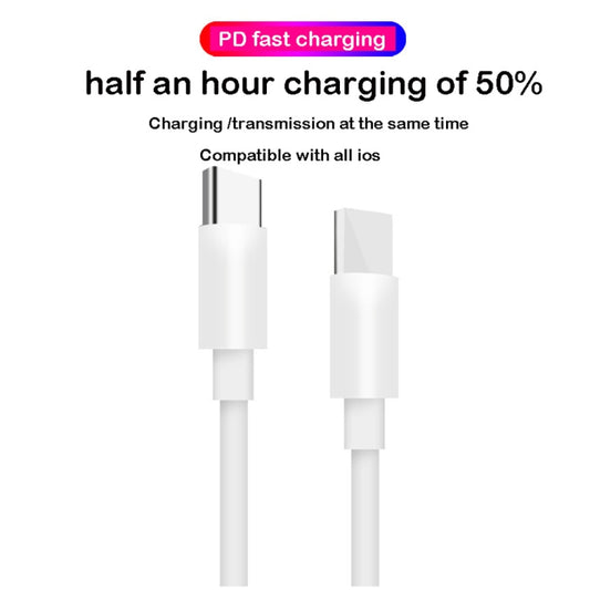 XJ-47 3A USB-C / Type-C to USB-C / Type-C Fast Charging Data Cable, Length: 1m by buy2fix