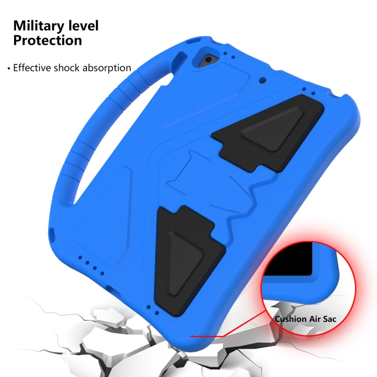 For iPad Air/Air2/9.7(2018)&(2017) EVA Flat Anti Falling Protective Case Shell with Holder(Blue) - iPad 9.7 (2018) & (2017) Cases by buy2fix | Online Shopping UK | buy2fix