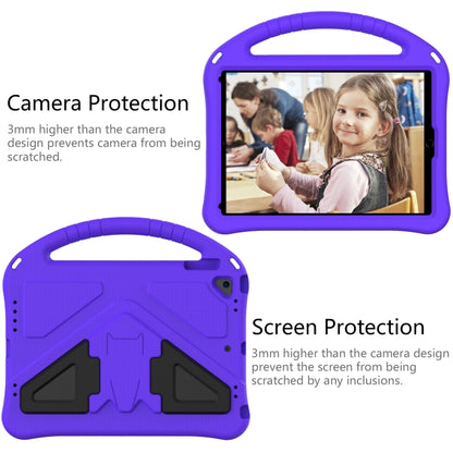 For iPad Air/Air2/9.7(2018)&(2017) EVA Flat Anti Falling Protective Case Shell with Holder(Purple) - iPad 9.7 (2018) & (2017) Cases by buy2fix | Online Shopping UK | buy2fix