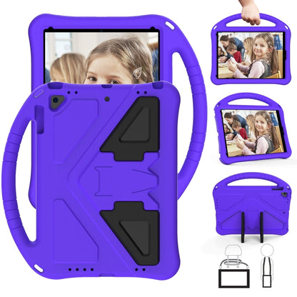For iPad Pro 9.7 EVA Flat Anti Falling Protective Case Shell with Holder(Purple) - iPad 9.7 (2018) & (2017) Cases by buy2fix | Online Shopping UK | buy2fix
