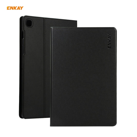 For Samsung Galaxy Tab A7 10.4 T500 / T505 2020 / 2022 ENKAY Horizontal Flip PU Leather + TPU Smart Case with Holder & Sleep / Wake-up Function(Black) - Other Galaxy Tab PC by ENKAY | Online Shopping UK | buy2fix