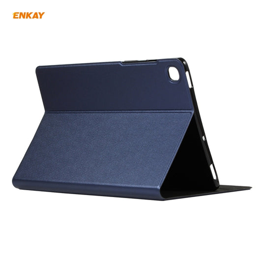 For Samsung Galaxy Tab A7 10.4 T500 / T505 2020 / 2022 ENKAY Horizontal Flip PU Leather + TPU Smart Case with Holder & Sleep / Wake-up Function(Dark Blue) - Other Galaxy Tab PC by ENKAY | Online Shopping UK | buy2fix