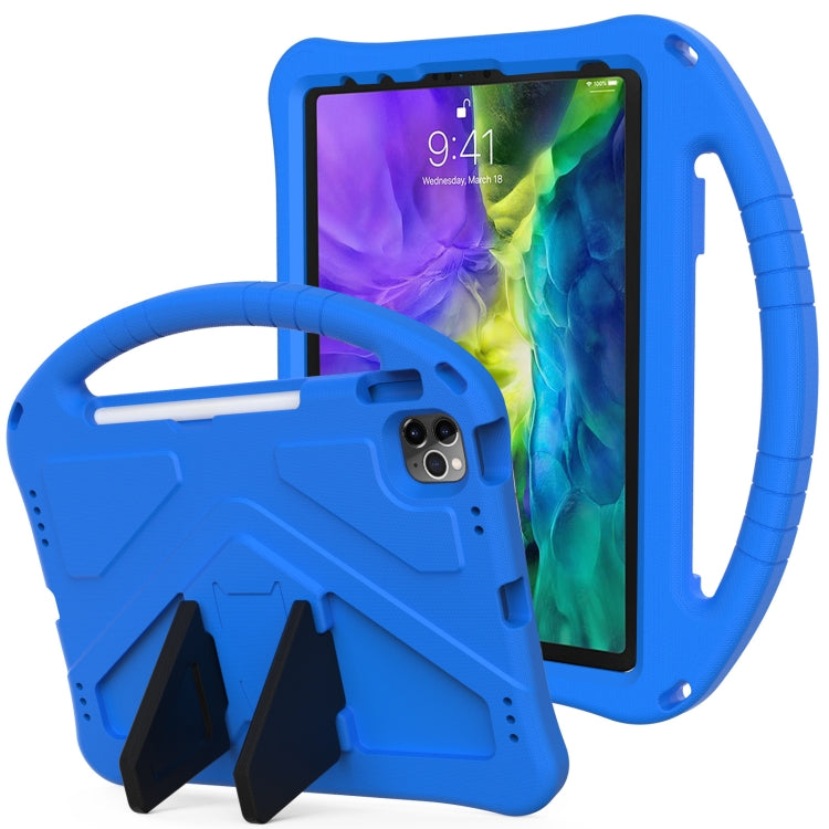 For iPad Pro 11（2020&2018) EVA Flat Anti Falling Protective Tablet Case Shell with Holder(Blue) - iPad Pro 11 (2020) Cases by buy2fix | Online Shopping UK | buy2fix