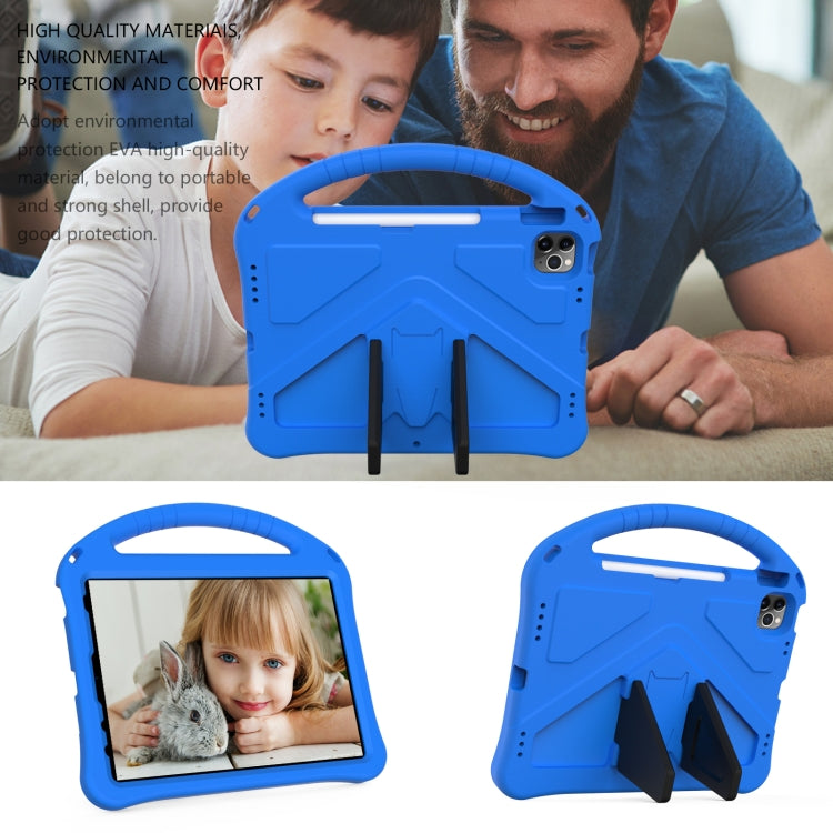 For iPad Pro 11（2020&2018) EVA Flat Anti Falling Protective Tablet Case Shell with Holder(Blue) - iPad Pro 11 (2020) Cases by buy2fix | Online Shopping UK | buy2fix