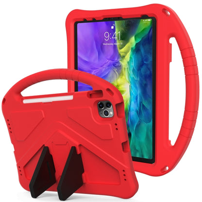 For iPad Pro 11（2020&2018) EVA Flat Anti Falling Protective Tablet Case Shell with Holder(Red) - iPad Pro 11 (2020) Cases by buy2fix | Online Shopping UK | buy2fix