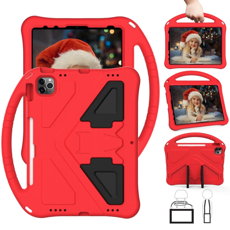 For iPad Pro 11（2020&2018) EVA Flat Anti Falling Protective Tablet Case Shell with Holder(Red) - iPad Pro 11 (2020) Cases by buy2fix | Online Shopping UK | buy2fix