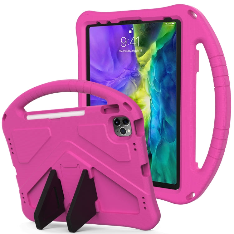 For iPad Pro 11（2020&2018) EVA Flat Anti Falling Protective Tablet Case Shell with Holder(RoseRed) - iPad Pro 11 (2020) Cases by buy2fix | Online Shopping UK | buy2fix