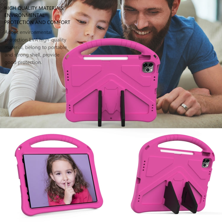 For iPad Pro 11（2020&2018) EVA Flat Anti Falling Protective Tablet Case Shell with Holder(RoseRed) - iPad Pro 11 (2020) Cases by buy2fix | Online Shopping UK | buy2fix
