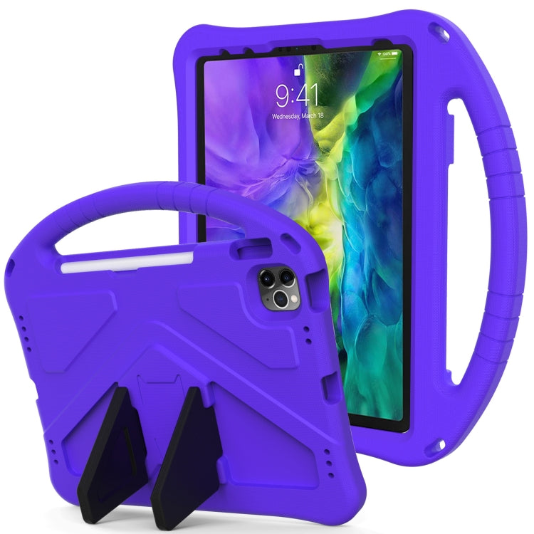 For iPad Pro 11（2020&2018) EVA Flat Anti Falling Protective Tablet Case Shell with Holder(Purple) - iPad Pro 11 (2020) Cases by buy2fix | Online Shopping UK | buy2fix