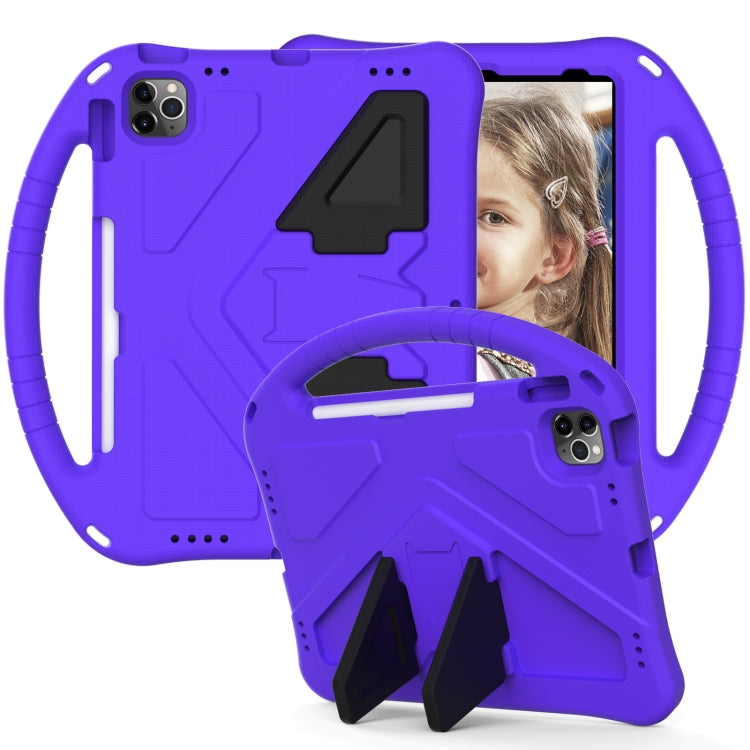 For iPad Pro 11（2020&2018) EVA Flat Anti Falling Protective Tablet Case Shell with Holder(Purple) - iPad Pro 11 (2020) Cases by buy2fix | Online Shopping UK | buy2fix