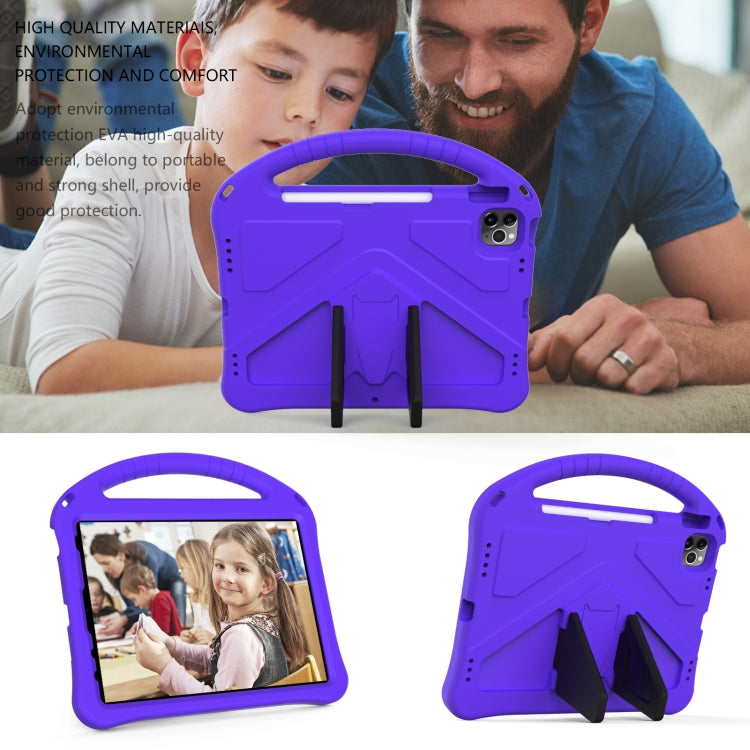 For iPad Pro 11（2020&2018) EVA Flat Anti Falling Protective Tablet Case Shell with Holder(Purple) - iPad Pro 11 (2020) Cases by buy2fix | Online Shopping UK | buy2fix