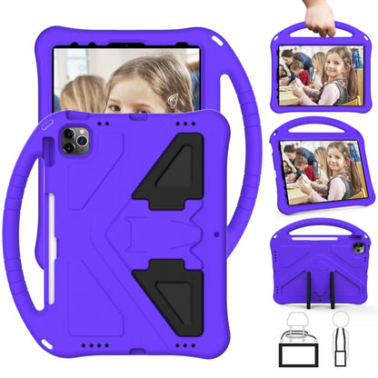 For iPad Pro 11（2020&2018) EVA Flat Anti Falling Protective Tablet Case Shell with Holder(Purple) - iPad Pro 11 (2020) Cases by buy2fix | Online Shopping UK | buy2fix