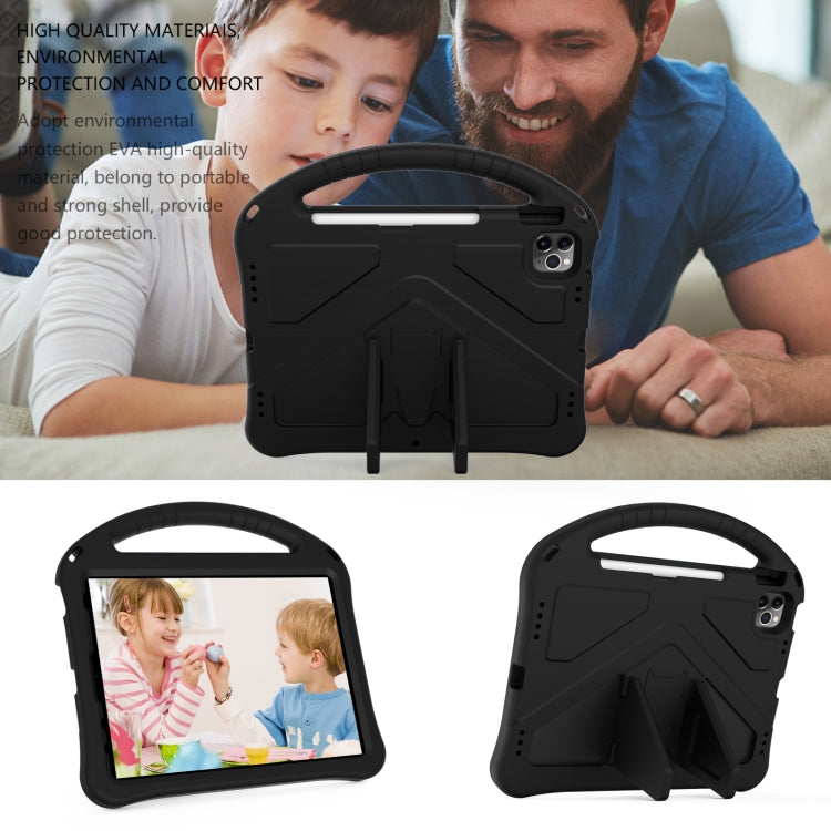 For iPad Air 2022 / 2020 10.9 EVA Flat Anti Falling Protective Case Shell with Holder(Black) - iPad Air (2022) / (2020) 10.9 Cases by buy2fix | Online Shopping UK | buy2fix