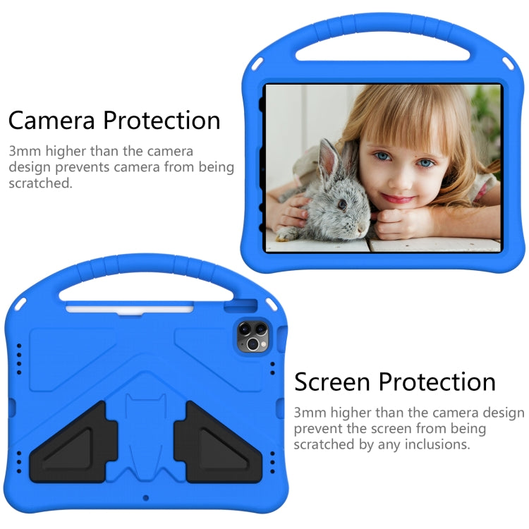 For iPad Air 2022 / 2020 10.9 EVA Flat Anti Falling Protective Case Shell with Holder(Blue) - iPad Air (2022) / (2020) 10.9 Cases by buy2fix | Online Shopping UK | buy2fix