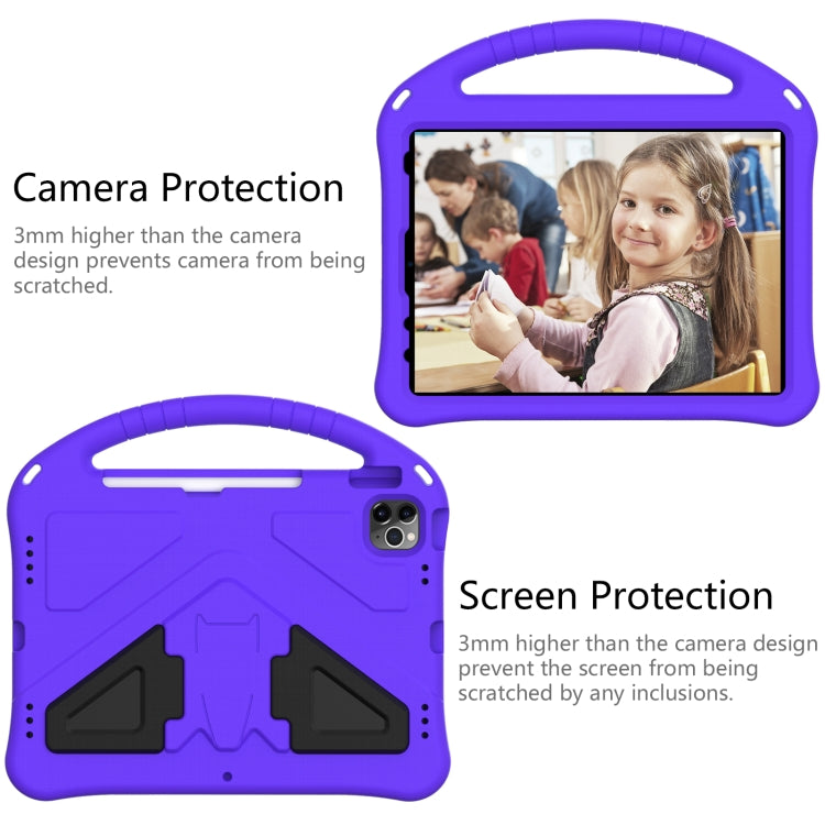 For iPad Air 2022 / 2020 10.9 EVA Flat Anti Falling Protective Case Shell with Holder(Purple) - iPad Air (2022) / (2020) 10.9 Cases by buy2fix | Online Shopping UK | buy2fix