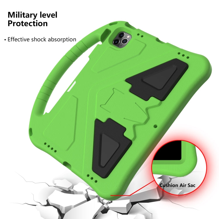 For iPad Air 2022 / 2020 10.9 EVA Flat Anti Falling Protective Case Shell with Holder(Green) - iPad Air (2022) / (2020) 10.9 Cases by buy2fix | Online Shopping UK | buy2fix