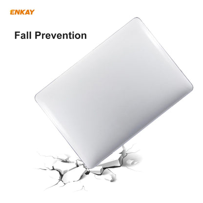 ENKAY 3 in 1 Crystal Laptop Protective Case + US Version TPU Keyboard Film + Anti-dust Plugs Set for MacBook Pro 13.3 inch A1708 (without Touch Bar)(Light Blue) - MacBook Pro Cases by ENKAY | Online Shopping UK | buy2fix