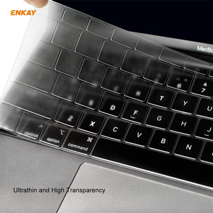 ENKAY 3 in 1 Crystal Laptop Protective Case + US Version TPU Keyboard Film + Anti-dust Plugs Set for MacBook Pro 13.3 inch A1708 (without Touch Bar)(Green) - MacBook Pro Cases by ENKAY | Online Shopping UK | buy2fix