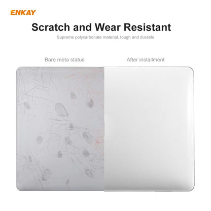 ENKAY 3 in 1 Crystal Laptop Protective Case + US Version TPU Keyboard Film + Anti-dust Plugs Set for MacBook Pro 13.3 inch A1706 / A1989 / A2159 (with Touch Bar)(Orange) - MacBook Pro Cases by ENKAY | Online Shopping UK | buy2fix