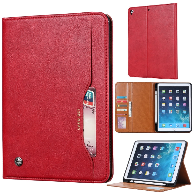 Knead Skin Texture Horizontal Flip Leather Case for iPad 9.7 2018 / 2017 / Air / Air 2/Pro 9.7, with Photo Frame & Holder & Card Slots & Wallet(Red) - iPad Pro 9.7 inch Cases by buy2fix | Online Shopping UK | buy2fix